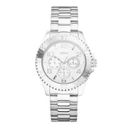  Shop Authentic Guess BFF Multifunction Silver Dial Silver Steel Strap Watch for Women - W0231L1 - Luxxuri