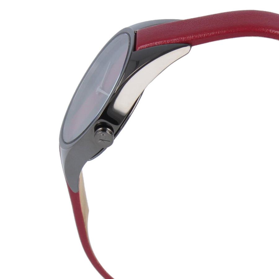  Shop Authentic Calvin Klein Rebel Red Black Dial Red Leather Strap Watch for Women - K8P237U1 - Luxxuri