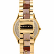  Shop Authentic Michael Kors Slim Runway Gold Dial Two Tone Steel Strap Watch for Women - MK4300 - Luxxuri