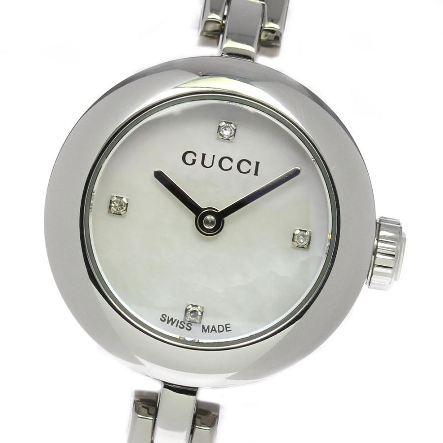  Shop Authentic Gucci Diamantissima Quartz Diamonds White Dial Silver Steel Strap Watch For Women - YA141503 - Luxxuri