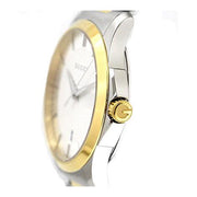  Shop Authentic Gucci G Timeless Quartz Silver Dial Two Tone Steel Strap Watch For Men - YA126450 - Luxxuri