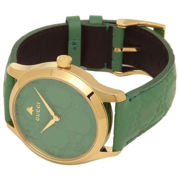  Shop Authentic Gucci G Timeless Quartz Green Dial Green Leather Strap Watch For Women - YA1264099 - Luxxuri