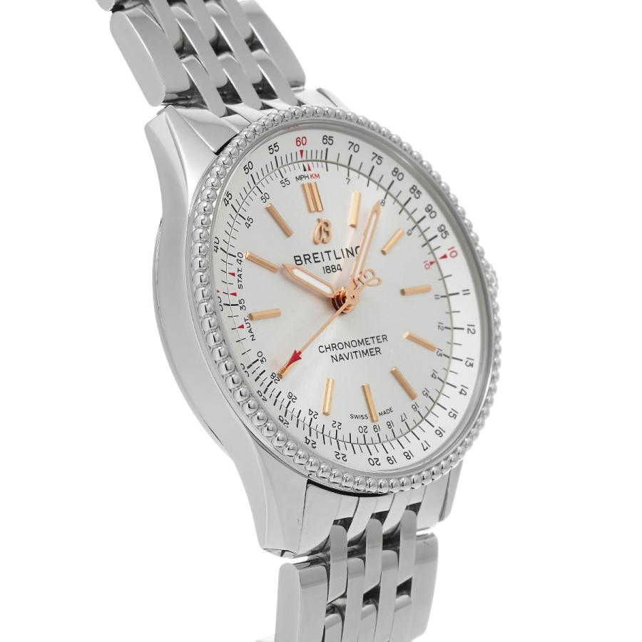  Shop Authentic Breitling Navitimer Automatic 35 White Dial Silver Steel Strap Watch for Men - A17395F41G1A1 - Luxxuri