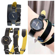  Shop Authentic Versace V-Flare Quartz Black Dial Black Leather Strap Watch for Women - VEBN00518 - Luxxuri