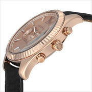  Shop Authentic Michael Kors Lexington Chronograph Rose Gold Dial Black Leather Strap Watch For Men - MK8516 - Luxxuri