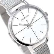  Shop Authentic Calvin Klein Even White Dial Silver Mesh Bracelet Watch for Women - K7B23126 - Luxxuri