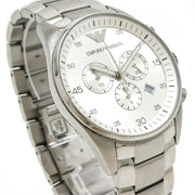  Shop Authentic Emporio Armani Sportivo Chronograph Silver Dial Silver Steel Strap Watch For Men - AR5963 - Luxxuri