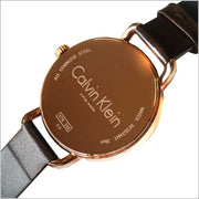  Shop Authentic Calvin Klein Even Grey Dial Brown Leather Strap Watch for Women - K7B236G3 - Luxxuri