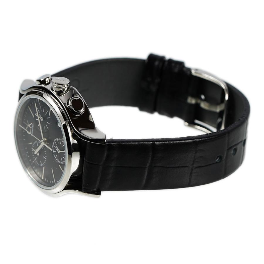  Shop Authentic Calvin Klein Skirt Chronograph Black Dial Black Leather Strap Watch for Men - K2U291C1 - Luxxuri