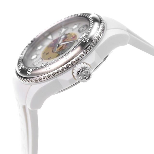  Shop Authentic Gucci Dive Automatic Transparent Dial White Rubber Strap Watch For Men - YA136343 - Luxxuri