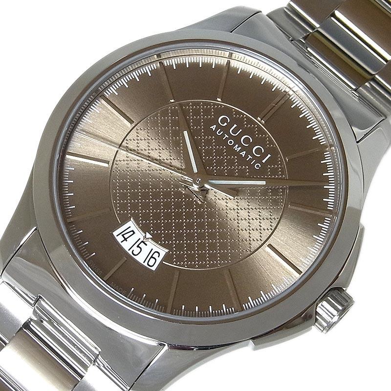  Shop Authentic Gucci G Timeless Automatic Brown Dial Silver Steel Strap Watch For Women - YA126431A - Luxxuri