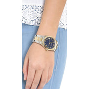  Shop Authentic Michael Kors Channing Blue Dial Two Tone Steel Strap Watch For Women - MK5893 - Luxxuri