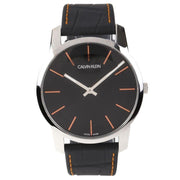  Shop Authentic Calvin Klein City Black Dial Black Leather Strap Watch for Men - K2G211C1 - Luxxuri