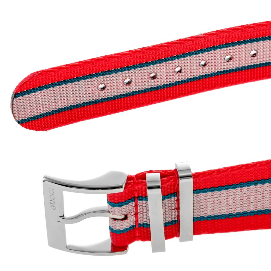  Shop Authentic Gucci G Timeless Quartz Red Dial Two Tone NATO Strap Watch For Men - YA1264070 - Luxxuri