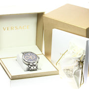  Shop Authentic Versace Aion Chronograph Black Dial Silver Steel Strap Watch For Men - VE1D01019 - Luxxuri