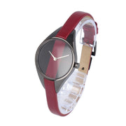  Shop Authentic Calvin Klein Rebel Red Black Dial Red Leather Strap Watch for Women - K8P237U1 - Luxxuri