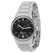  Shop Authentic Salvatore Ferragamo Sapphire Chrono Black Dial Silver Steel Strap Watch for Men - SFME00321 - Luxxuri