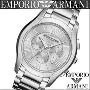  Shop Authentic Emporio Armani Valente Chronograph Silver Dial Silver Steel Strap Watch For Men - AR11081 - Luxxuri