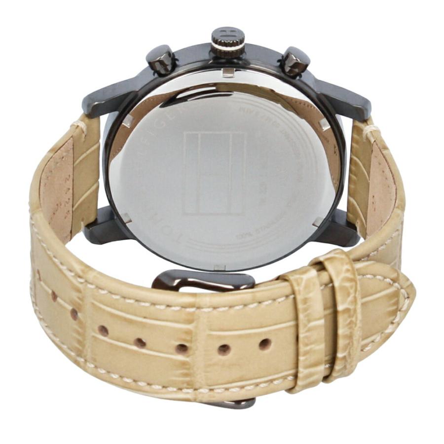  Shop Authentic Tommy Hilfiger Kane White Dial Beige Leather Strap Watch for Men - 1710399 - Luxxuri