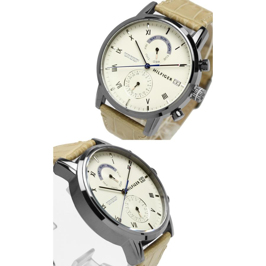  Shop Authentic Tommy Hilfiger Kane White Dial Beige Leather Strap Watch for Men - 1710399 - Luxxuri