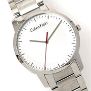  Shop Authentic Calvin Klein City Quartz White Dial Silver Steel Strap Watch for Men - K2G2G1Z6 - Luxxuri