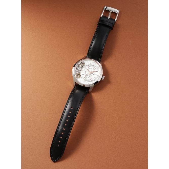  Shop Authentic Fossil Townsman Twist Multifunction White Dial Black Leather Strap Watch for Men - ME1164 - Luxxuri
