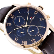  Shop Authentic Tommy Hilfiger Kane Chronograph Blue Dial Brown Leather Strap Watch for Men - 1791399 - Luxxuri