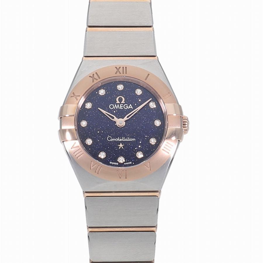  Shop Authentic Omega Constellation Quartz Diamonds Blue Dial Two Tone Steel Strap Watch for Women - 131.20.25.60.53.002 - Luxxuri