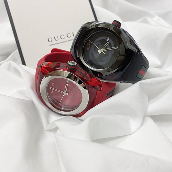  Shop Authentic Gucci Sync Quartz Red Dial Red Rubber Strap Watch For Women - YA137303 - Luxxuri