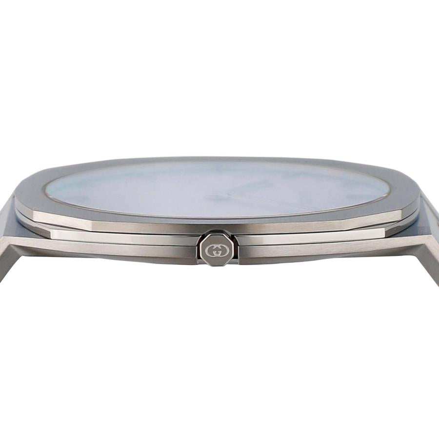  Shop Authentic Gucci 25H Quartz Blue Dial Silver Steel Strap Unisex Watch - YA163408 - Luxxuri