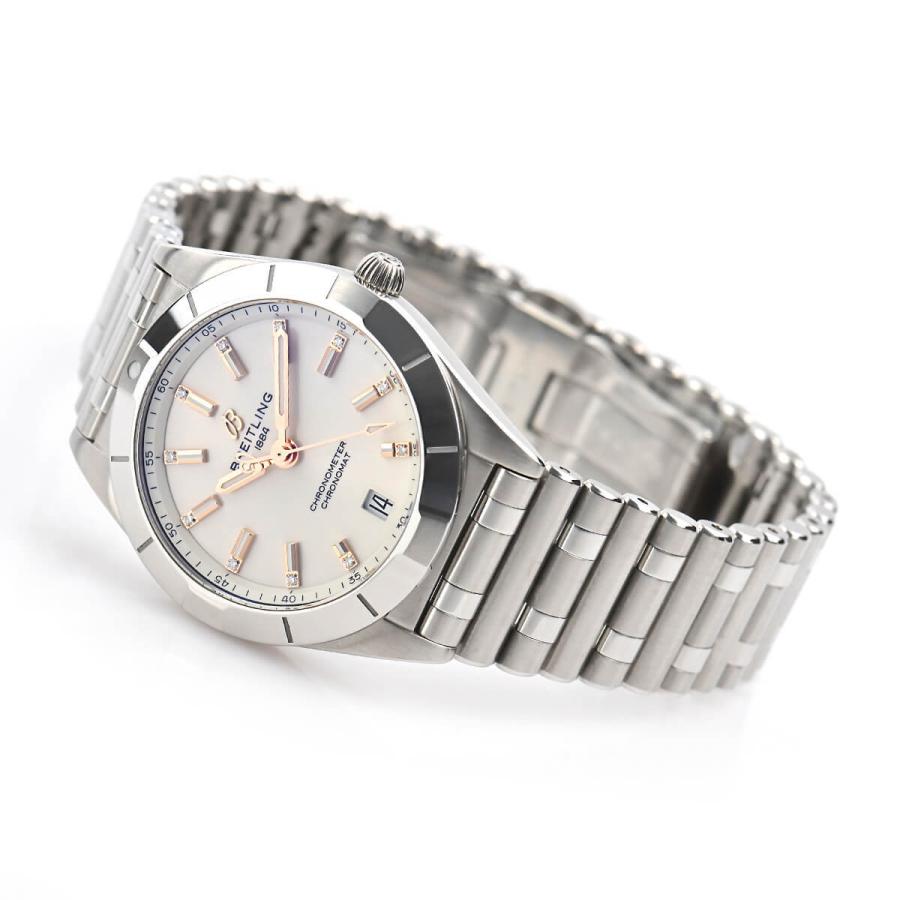  Shop Authentic Breitling Chronomat 32 Diamonds White Dial Silver Steel Strap Watch for Women - A77310101A3A1 - Luxxuri