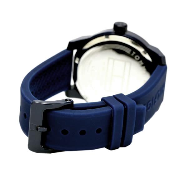  Shop Authentic Tommy Hilfiger Denim Quartz Blue Dial Blue Rubber Strap Watch for Men - 1791322 - Luxxuri