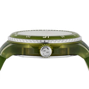  Shop Authentic Gucci Dive Automatic Green Dial Green Rubber Strap Unisex Watch - YA136345 - Luxxuri