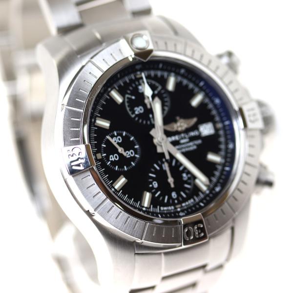  Shop Authentic Breitling Avenger Chronograph 43 Black Dial Silver Steel Strap Watch for Men - A13385101B1A1 - Luxxuri