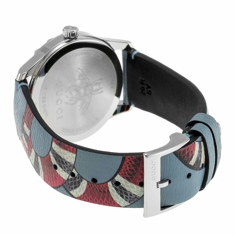  Shop Authentic Gucci G Timeless Quartz Blue Dial Blue Leather Strap Watch For Men - YA1264080 - Luxxuri
