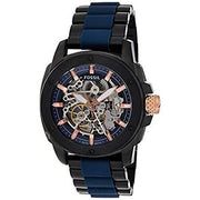  Shop Authentic Fossil Modern Machine Automatic Skeleton Blue Dial Two Tone Steel Strap Watch for Men - ME3133 - Luxxuri