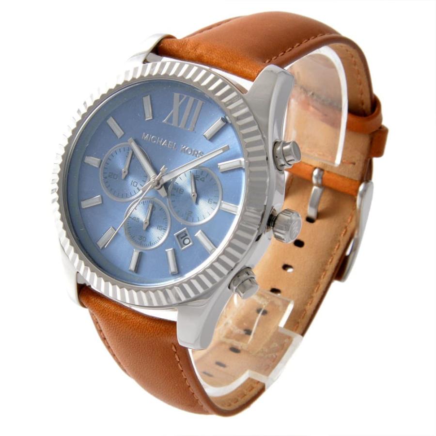 Shop Authentic Michael Kors Lexington Chronograph Blue Dial Brown Leather Strap Watch For Men - MK8537 - Luxxuri