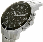  Shop Authentic Fossil Grant Sport Chronograph Black Dial Silver Steel Strap Watch for Men - FS5236 - Luxxuri