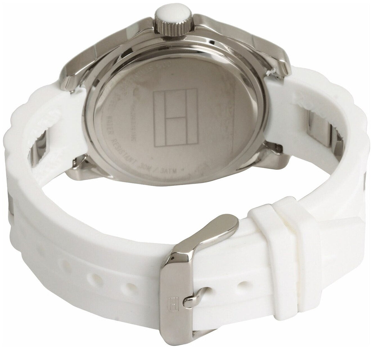  Shop Authentic Tommy Hilfiger K2 White Dial White Rubber Strap Watch for Women - 1781306 - Luxxuri