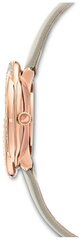  Shop Authentic Swarovski Crystal Flower Grey Dial Grey Leather Strap Watch for for Women - 5552424 - Luxxuri