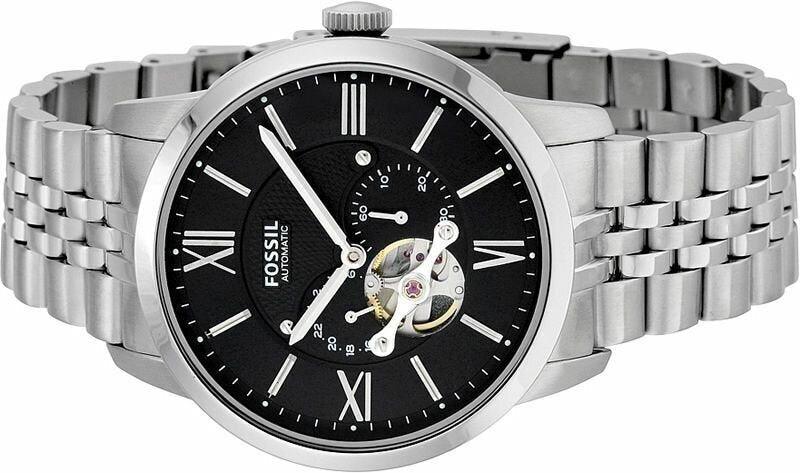  Shop Authentic Fossil Townsman Black Dial Silver Steel Strap Watch for Men - ME3107 - Luxxuri