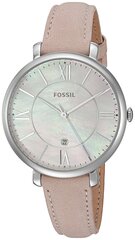  Shop Authentic Fossil Jacqueline Blush Mother of Pearl Dial Pink Leather Strap Watch for Women - ES4151 - Luxxuri