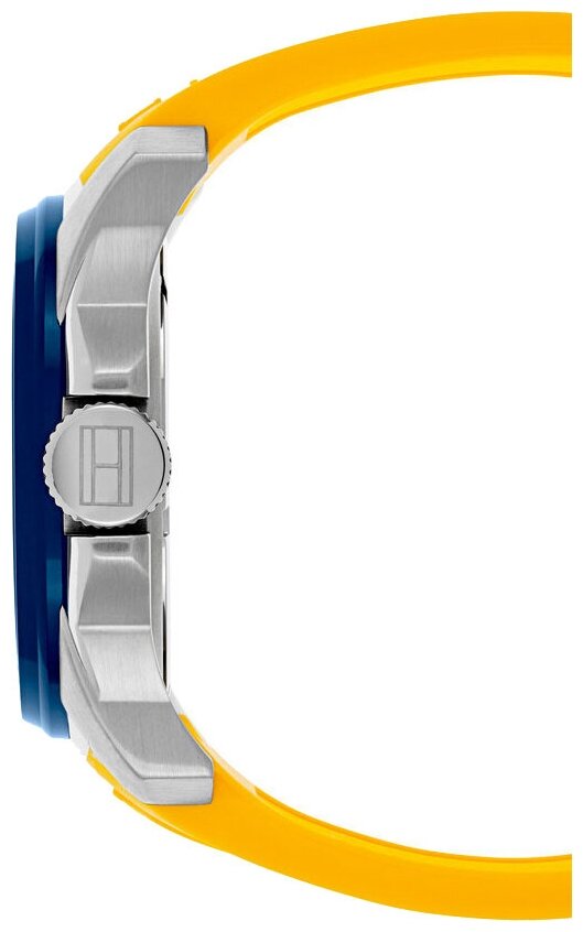  Shop Authentic Tommy Hilfiger Windsurf White Dial Yellow Rubber Strap Watch for Men - 1791115 - Luxxuri