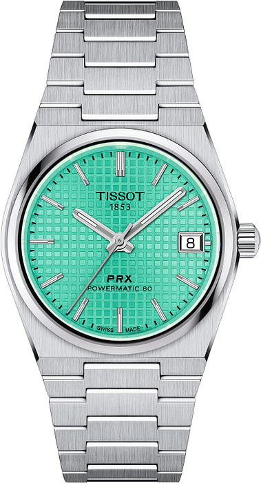  Shop Authentic Tissot PRX Powermatic 80 Light Green Dial Silver Steel Strap Watch for Men - T137.207.11.091.01 - Luxxuri