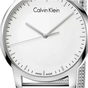  Shop Authentic Calvin Klein City Chronograph White Dial Silver Mesh Bracelet Watch for Men - K2G2G126 - Luxxuri