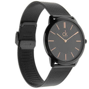  Shop Authentic Calvin Klein Minimal Black Dial Black Mesh Bracelet Watch for Men - K3M21421 - Luxxuri