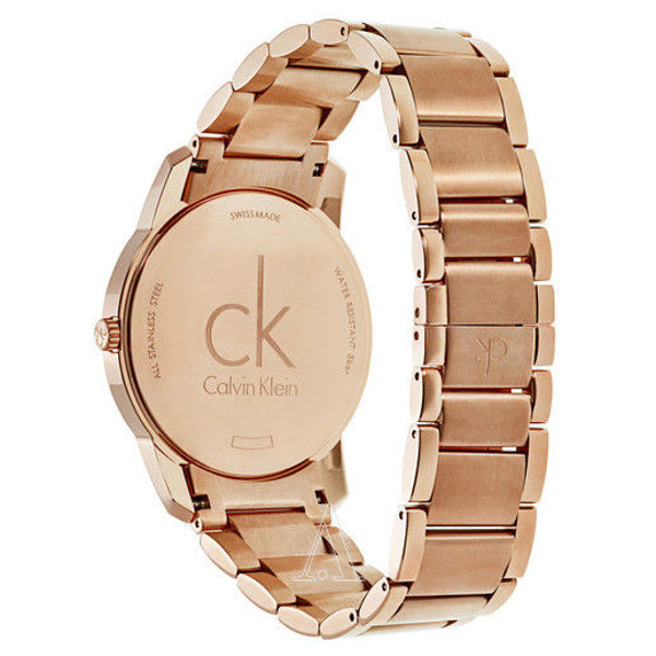  Shop Authentic Calvin Klein City White Dial Rose Gold Steel Strap Watch for Men - K2G21646 - Luxxuri