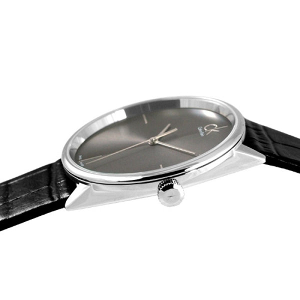  Shop Authentic Calvin Klein Accent Black Dial Black Leather Strap Watch for Women  - K2Y2Y1C3 - Luxxuri