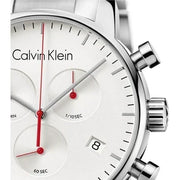  Shop Authentic Calvin Klein City Chronograph White Dial Silver Steel Strap Watch for Men - K2G271Z6 - Luxxuri