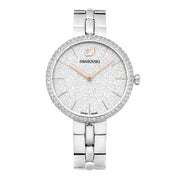 Shop Authentic Swarovski Cosmopolitan Diamond Powder Silver Dial Silver Steel Strap Watch for Women - 5517807 - Luxxuri